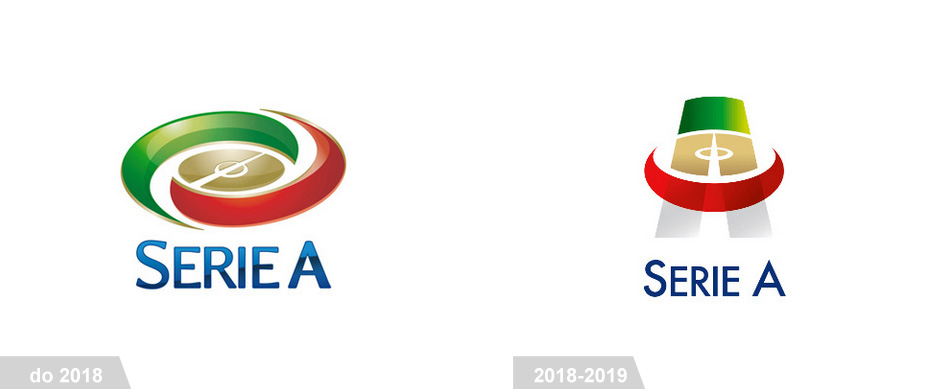 Poprzednie dwa logo Serie A.