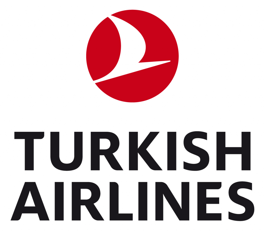 Turkish Airlines logo w pełnej okazałości.