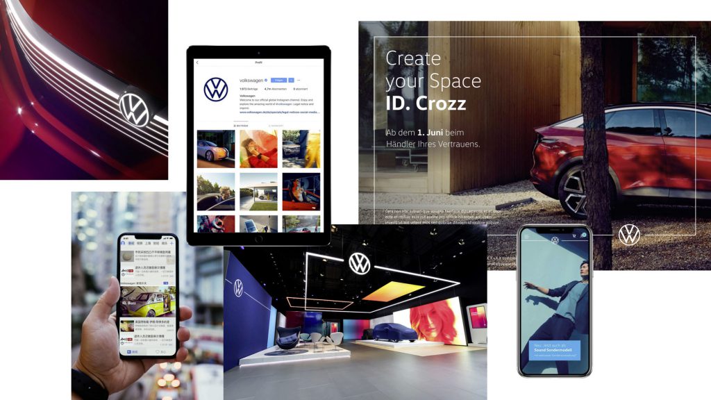 Elementy Identyfikacji wizualnej firmy VW.