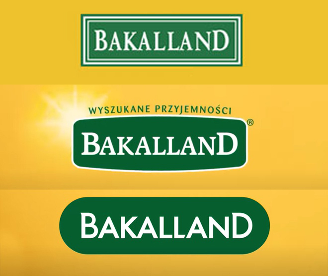 Stare oraz nowe logo Bakalland
