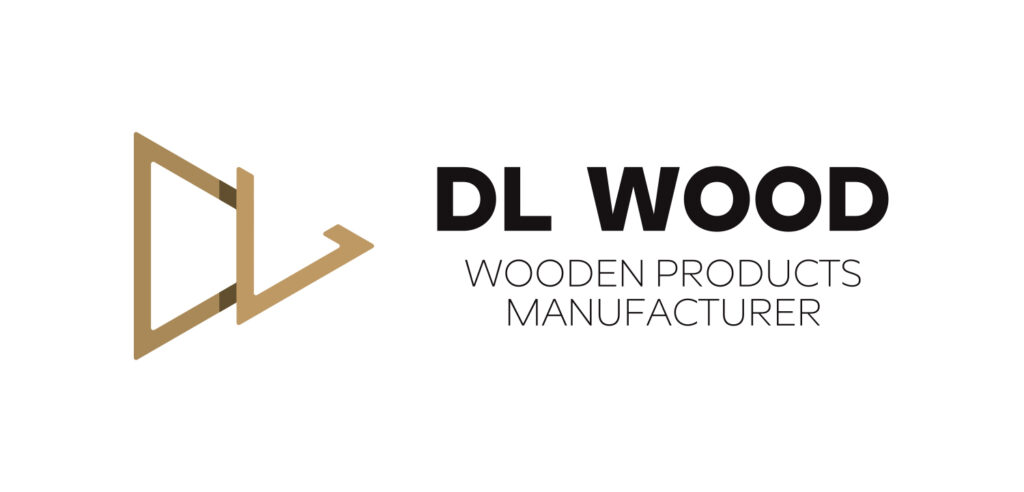 Rebranding tartaku Drew-Lech. Grafika przedstawia logo DL WOOD.